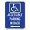 Signmission Accessible Parking on Left Arrow With Graphic Heavy-Gauge Aluminum Rust Proof Parking, A-1824-24356 A-1824-24356 - alternate 1